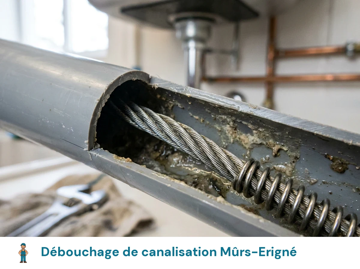 Débouchage de canalisation à Mûrs-Erigné