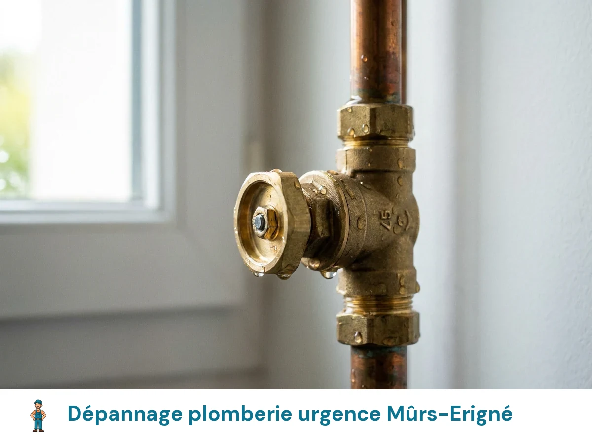 Dépannage plomberie urgence à Mûrs-Erigné