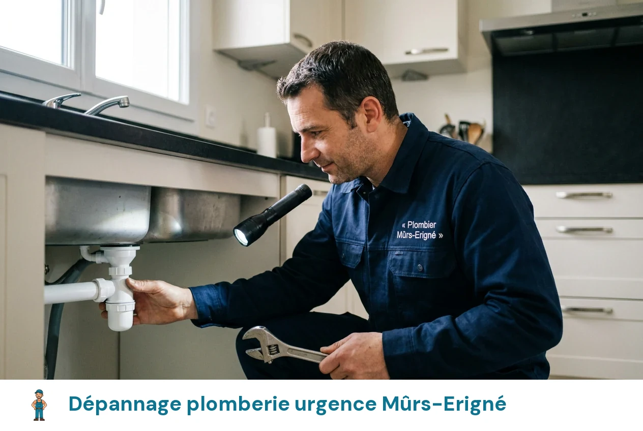 Dépannage plomberie urgence à Mûrs-Erigné