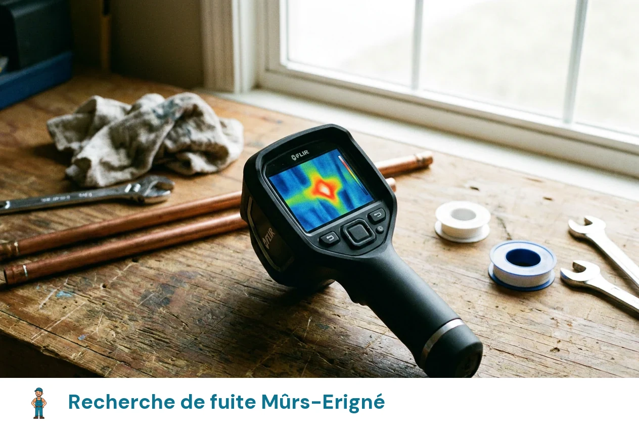 Recherche de fuite à Mûrs-Erigné