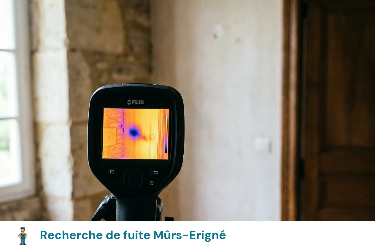 Recherche de fuite à Mûrs-Erigné