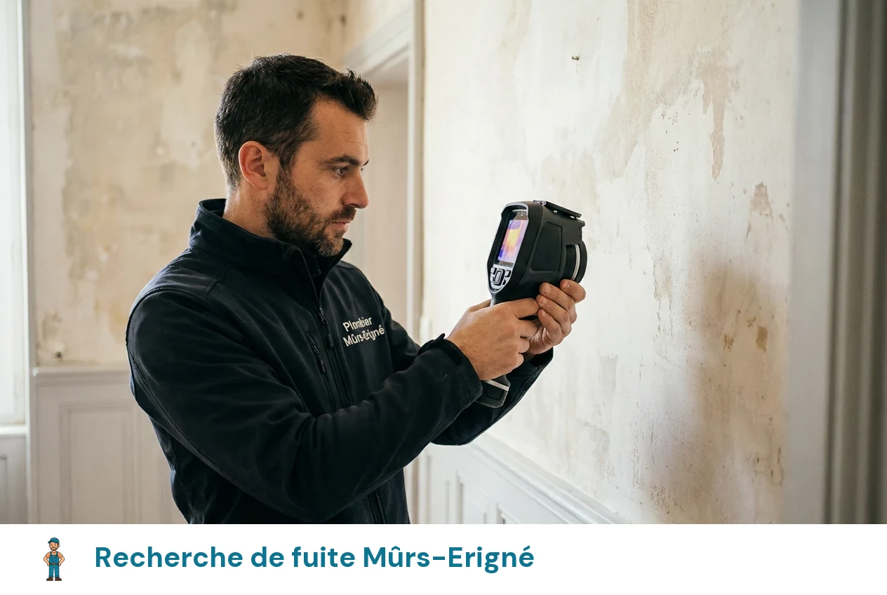 Recherche de fuite à Mûrs-Erigné