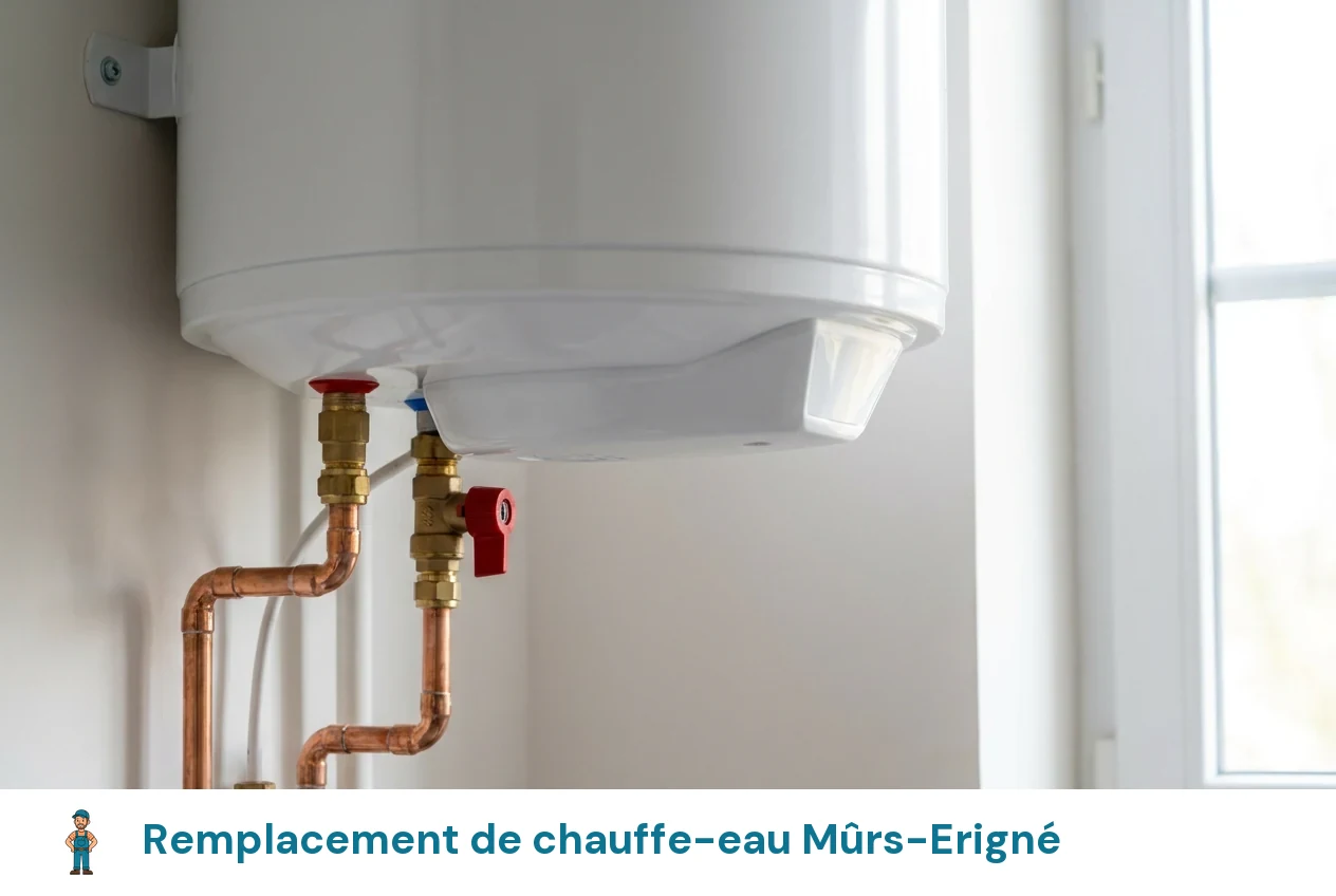 Remplacement de chauffe-eau à Mûrs-Erigné