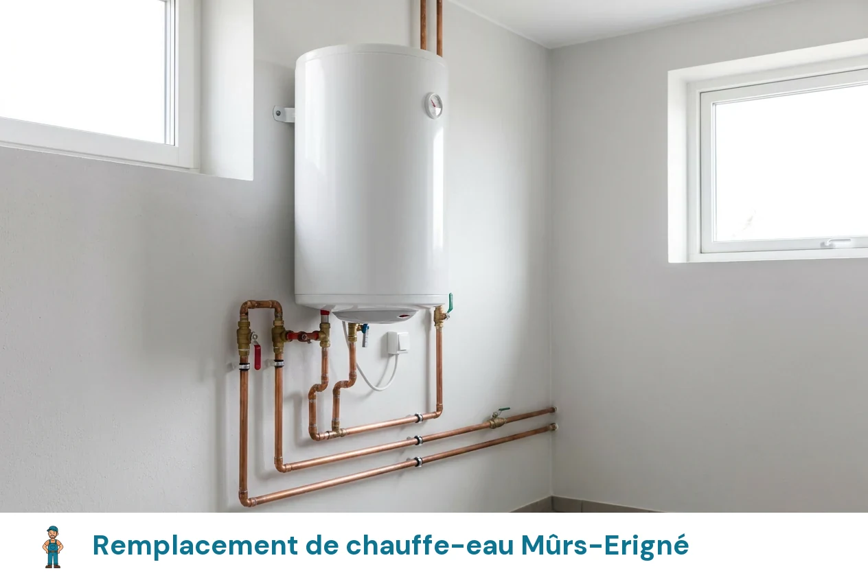 Remplacement de chauffe-eau à Mûrs-Erigné