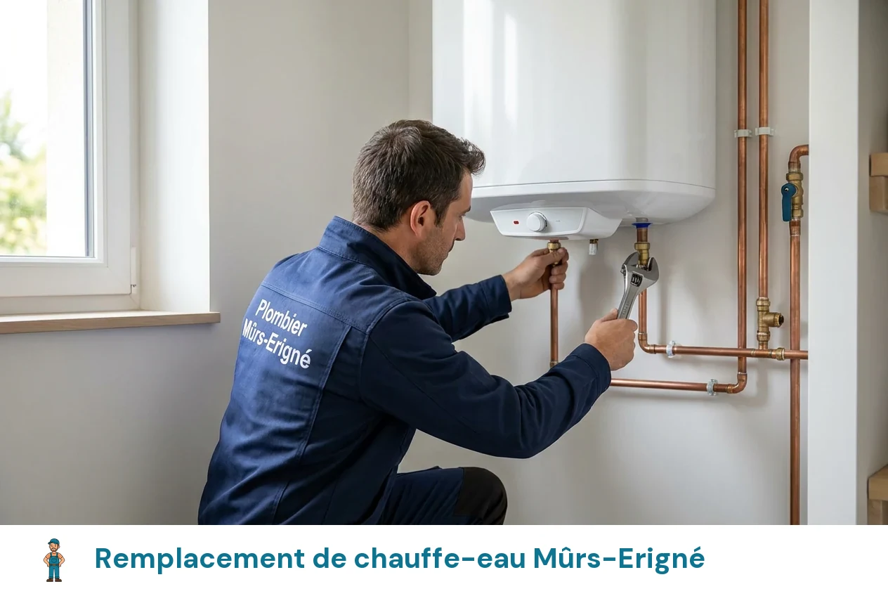 Remplacement de chauffe-eau à Mûrs-Erigné