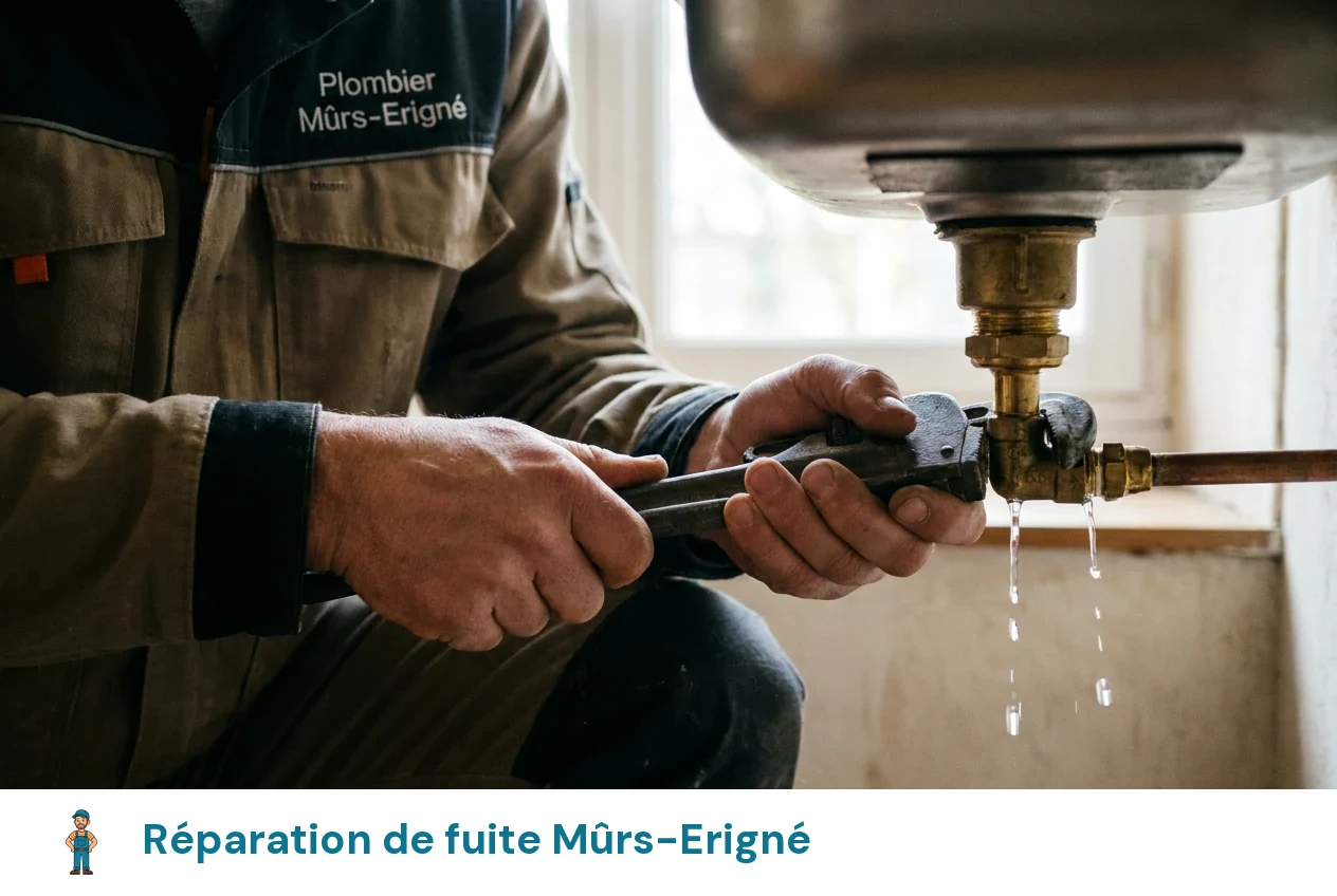 Réparation de fuite à Mûrs-Erigné